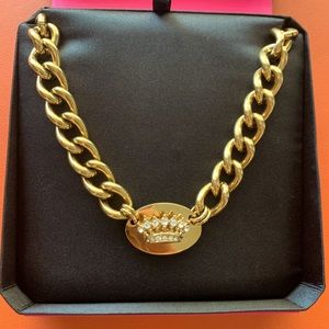 Juicy Couture Crown Id Chain Necklace